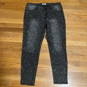Kensie Black Star Skinny Jeans